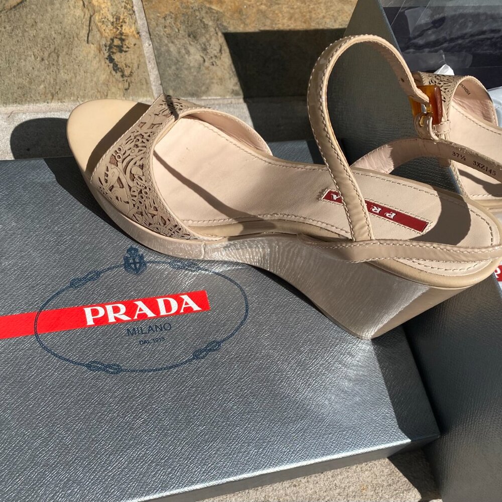 Prada Wedge Sandals - image 7